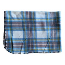 Couverture tour tartan bleu