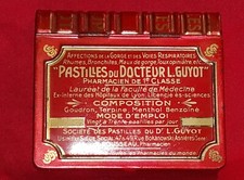 Boite en tôle lithographiée Pastilles du Docteur L.GUYOT  N°705/359