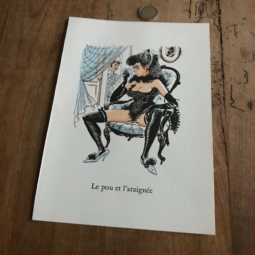 Gravure ancienne érotique - ancienne, n55