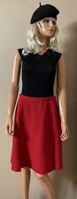 Jupe rouge 45% laine (made in