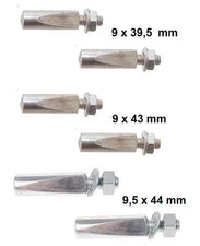 2X CLAVETTE PEDALIER VELO 9MM 9.5MM MOBYLETTE VINTAGE MANIVELLE SOLEX MOTOBECANE