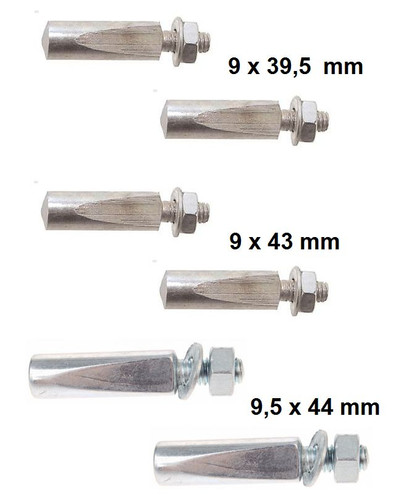 Clavette pedalier velo 9mm - 2x,