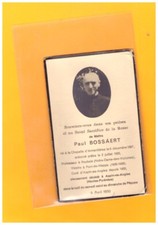 ASPIN-es-ANGLES (65) PRETRE Abbé Paul BOSSAERT / Image PIEUSE décédé en 1950