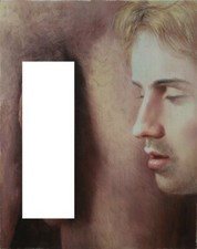 portrait homme nu integrale peinture huile sur toile / painting on canvas nude