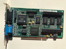 Retro Matrox MGA Millenium II 4 MB WRAM PCI graphics card -tested in DOS Windows