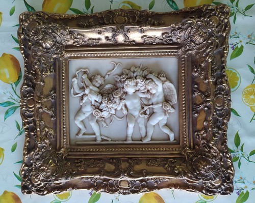 Tableau chérubins relief - tableau,