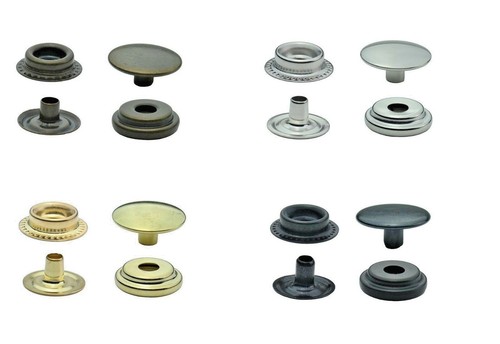 Boutons pression acier - 45,