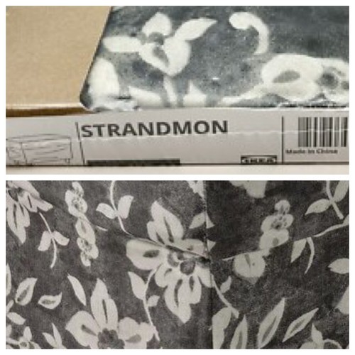 Ikea strandmon ottoman cover - ikea,
