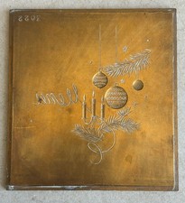 Plaque Laiton Matrice