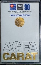 AGFA CARAT 90 FERROCHROM Vintage 1978 Cassette Audio Tape Blank Type III New Neu