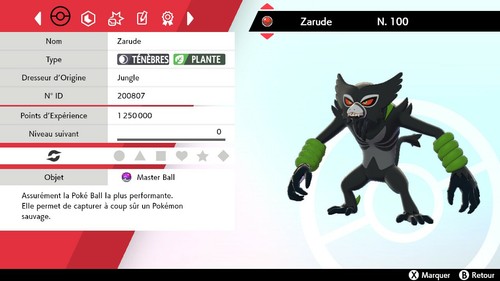 Pokemon zarude 6iv niveau 100 - zarude,