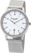 Eichmüller Hommes Montre Bracelet Milanaise Argent Ø 40 3ATM Date