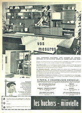 Publicité Advertising 0424  1962    les Huchers-Minvielle meubles  à vos mesures