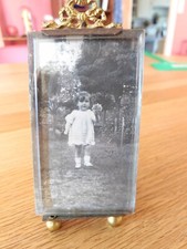 ANCIEN CADRE PORTE PHOTO VITRE BISEAUTÉ