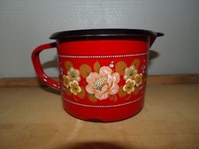 Ancien pichet tôle émaillé