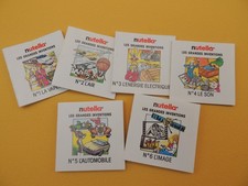 Lot 6 mini livre LES GRANDES INVENTIONS 1992 Complet - NUTELLA - Ferrero