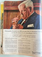 Publicité Papier Vintage / Advertising 1964 - Champagne TAITTINGER - 1 page