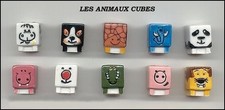 SERIE COMPLETE DE FEVES LES ANIMAUX CUBES