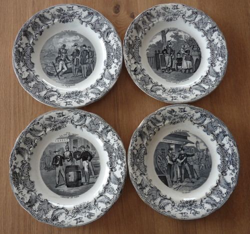 Assiettes vie du - 4, soldat