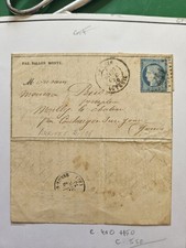 Ballon monté France - lettre 29 oct 1870 par  "Le Colonel Charras"