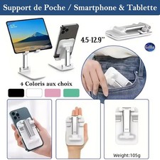 Support Universel Pliable Compact Porte Téléphone Portable Smartphone Tablette