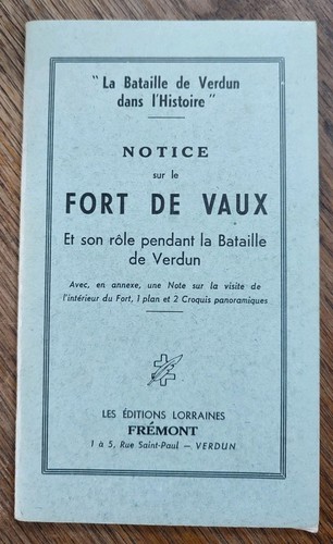 Livret ancien fort vaux - livret, de