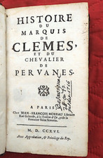 Histoire du Marquis DE CLEMES & Chevalier DE PERVANES Louis DE SACY 1716 RARE 17