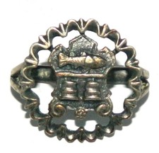 coulant de foulard avec blason