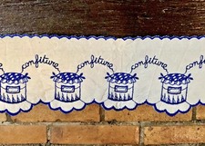 ANCIENS GALONS BORDURES D'ETAGERE BRODES POTS DE CONFITURE CANTONNIERE 255 x 10