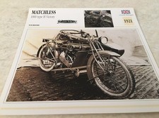 Fiche moto collection atlas motorcycle Matchless 1000 type H Victory 1921