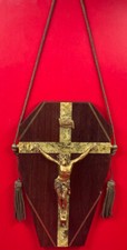 RARE CRUCIFIX  ART DECO  -  objets de culte - 27 x 18 cm