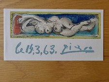 Femme nue couchée – PICASSO – Lithographie couleur ORIGINALE de 1963