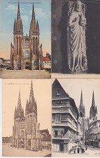 Lot 4 cartes postales ancienne