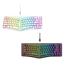 Clavier de jeu mécanique filaire avec accessoires, clavier lumineux à 69