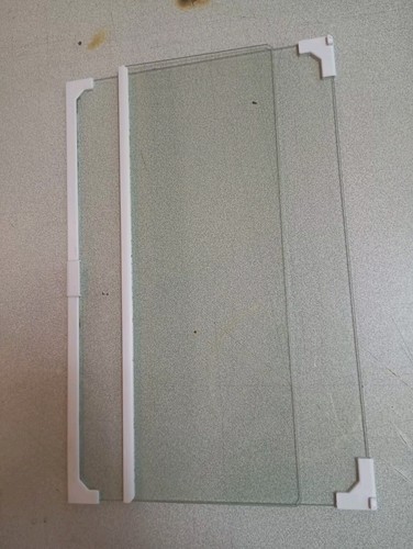 Plaque verre vitre - plaque, 46x17cm