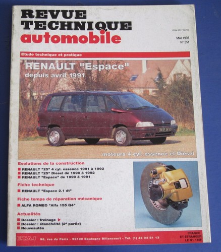 Revue technique rta 551 - technique,