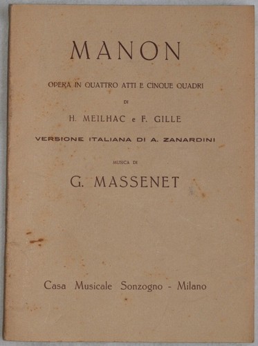Jules massenet manon opéra - massenet,