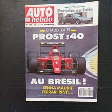 Auto hebdo 720 Mazda 323 GT Toyota Corolla GTi 16 f1 gp Brésil 1990 alain prost 