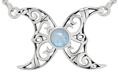Sterling silver butterfly moon - sterling,