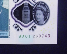 AA01 260743 *anniversaire de MICK JAGGER * UNC cinq 5 livres DOB