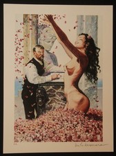 Superbe estampe signee en