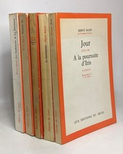 5 livres de Hervé Bazin dont 4 avec envoi de l'auteur: Madame Ex Chapeau bas