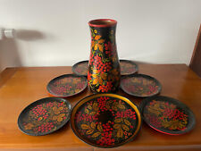 Lot Grand Vase, Assiettes