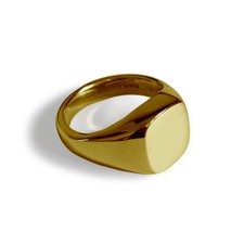 9ct Solide or Jaune Coussin