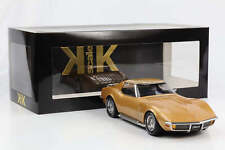 1:18 Chevrolet Corvette C3 Stingray Targa 1972 Or Métallique KK-Scale