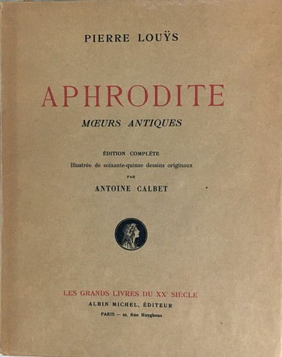 Louys aphrodite par - aphrodite, antoine