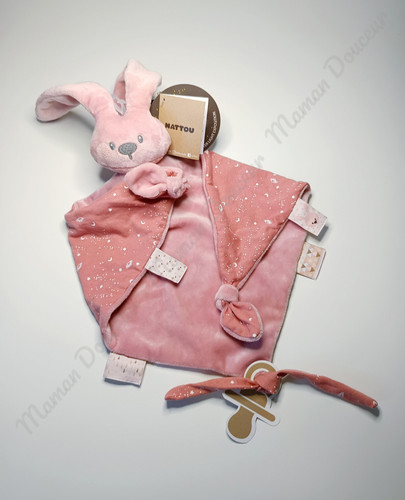 Doudou plat triangle lapin - plat,