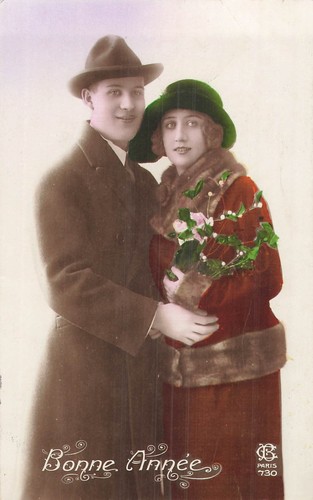 Bonne annee couple elegant - annee,