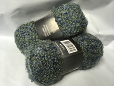 lot de 10 Pelotes de laine fantaisie  bleu grise/ douce  / Fabriqué en FRANCE