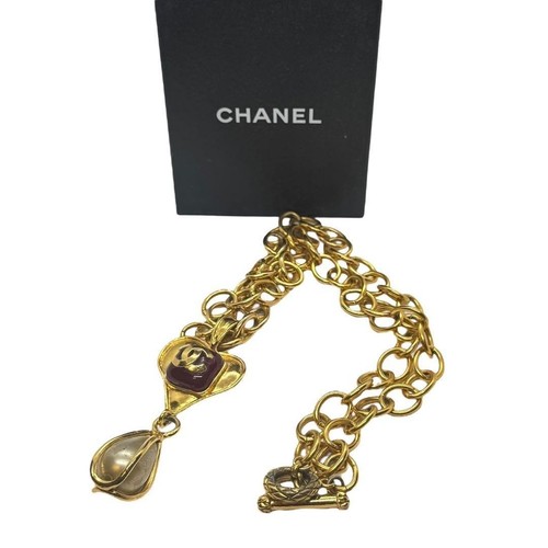 Collier chaîne vintage chanel - vintage,